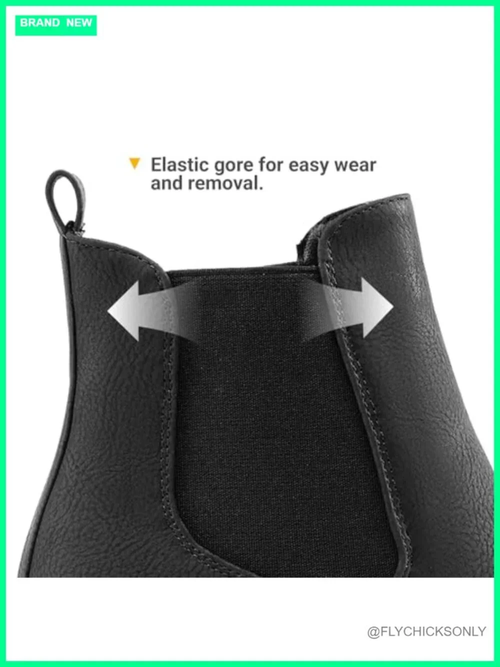 Faux Suede Chunky Heel Chelsea Ankle Boots Slip On Fall Booties
